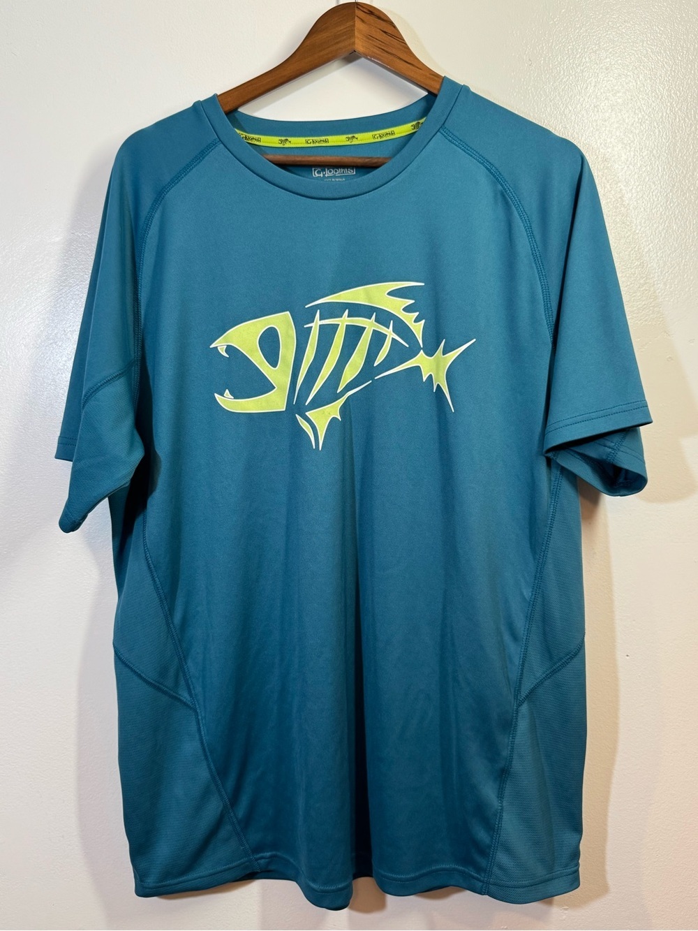 G.Loomis Shirt Mens Large Blue Long Sleeve Performance Fishing Fish Logo